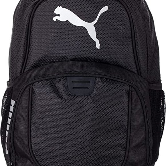 PUMA Evercat Contender Backpack Padded Shoulder Straps Black White One Size - Picture 1 of 9